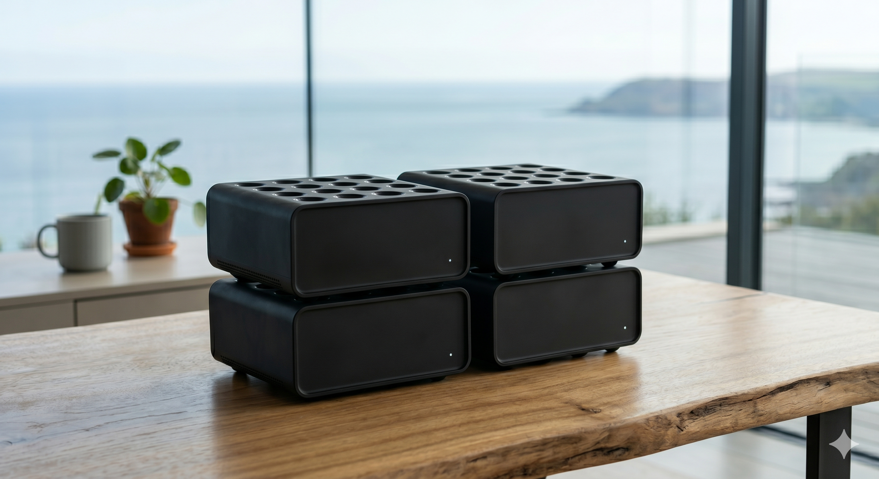AARON Cube concept — stackable home compute units from the Teka lab
