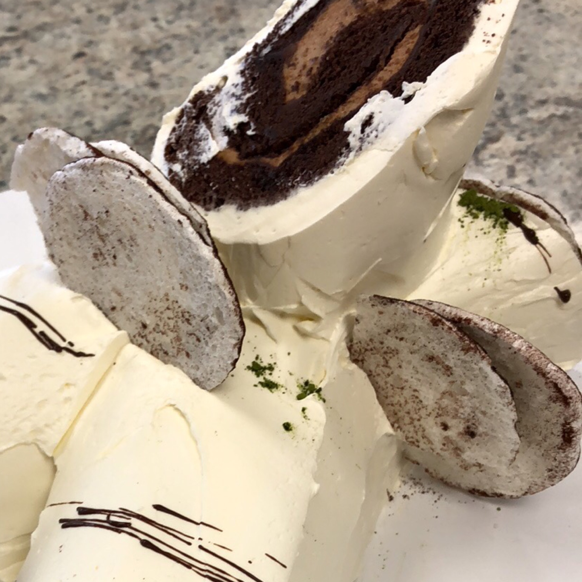 Buche de Noel (Yule log cake)